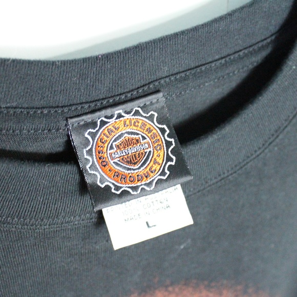 Harley Heaven Australia Kangaroo Biking Tee Large - Picture 3 of 7